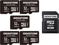 32GB Micro SD Card 5-Pack, Full HD Video, Surveillance Security Cam Action Camera Drone, 90Mb/S Micro SDHC UHS-I U1 C10 Class 10