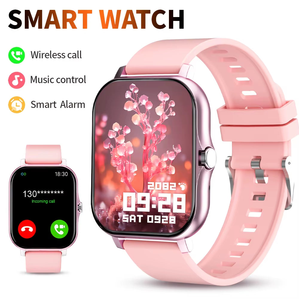 G.L Wear New Smartwatch 1.83-Inch HD Display Bluetooth Calling Heart Rate Activity Tracking Smartwatch Men Women Holiday Gift