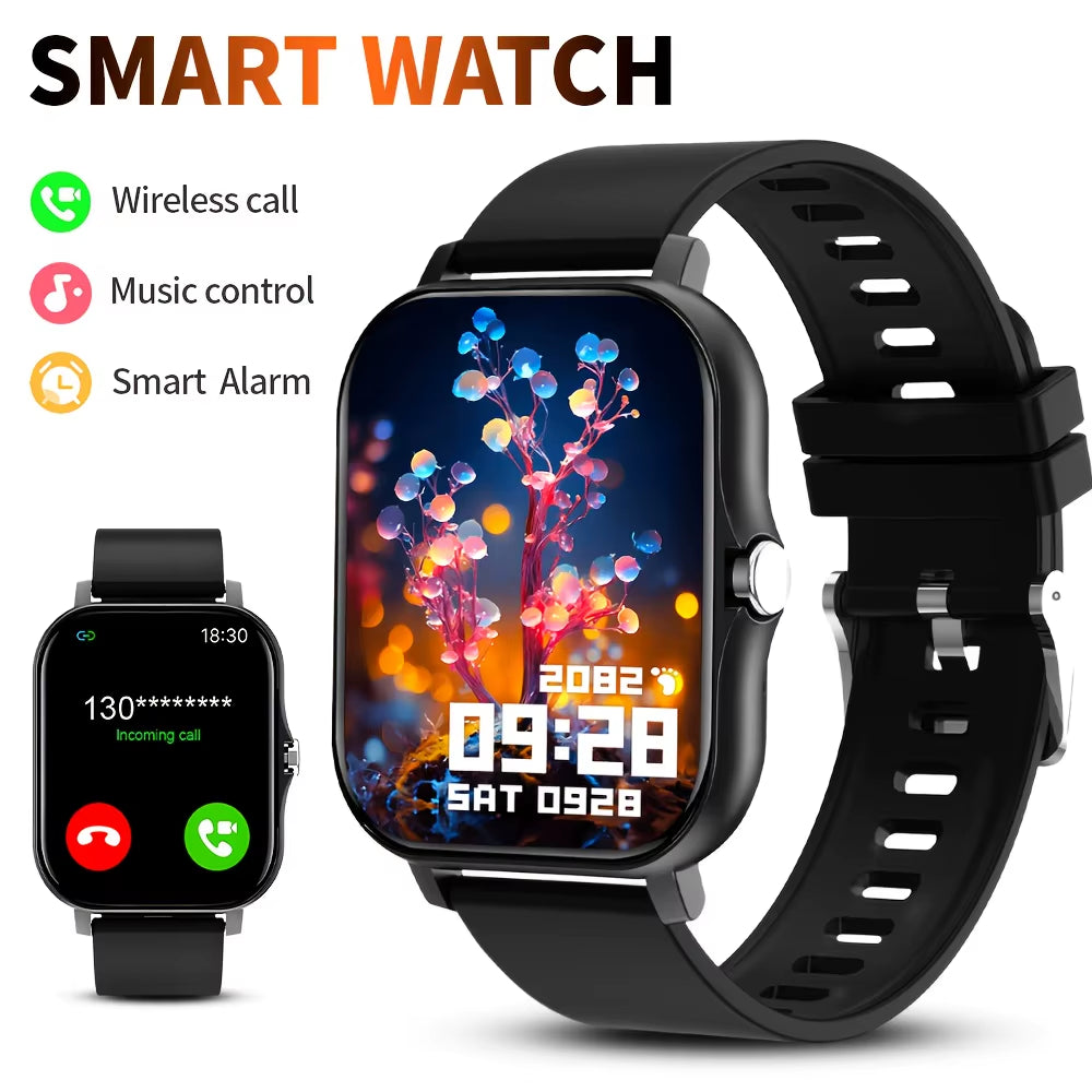 G.L Wear New Smartwatch 1.83-Inch HD Display Bluetooth Calling Heart Rate Activity Tracking Smartwatch Men Women Holiday Gift