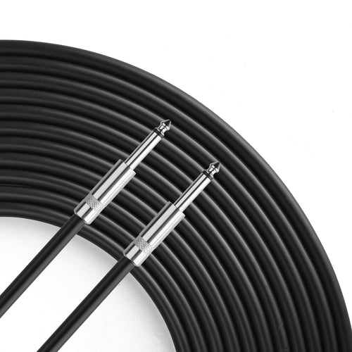 2 Pack 100 Ft 1/4" to 1/4" Inch TS Speaker Cable True 12 AWG for DJ PA