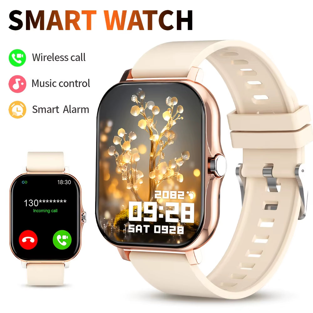 G.L Wear New Smartwatch 1.83-Inch HD Display Bluetooth Calling Heart Rate Activity Tracking Smartwatch Men Women Holiday Gift