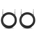 2 Pack 100 Ft 1/4" to 1/4" Inch TS Speaker Cable True 12 AWG for DJ PA